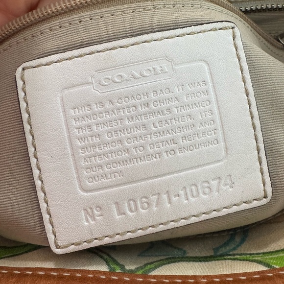 Coach Multicolor Scribble Signature Canvas Tote with Pink Accents - Picture 11 of 11